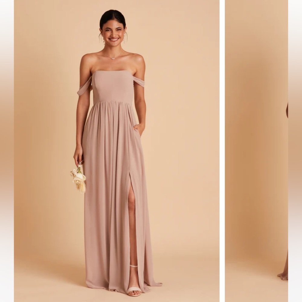 Birdy Grey August Convertible Dress in Chiffon Taupe